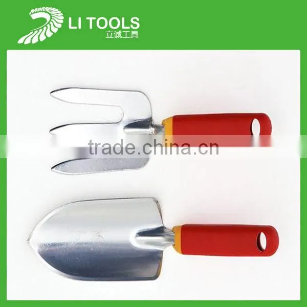 5 piece wood handle iron kids garden tool set