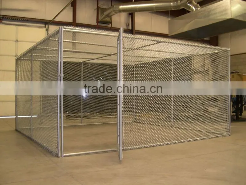 large outdoor hot-dipped galvanized chain link dog kennel