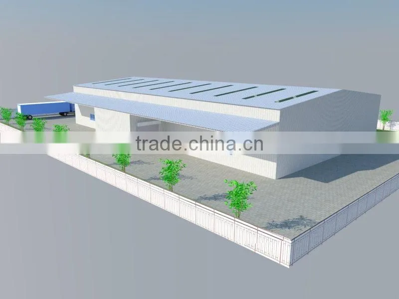 lightweight structural steel structure prefab warehouse