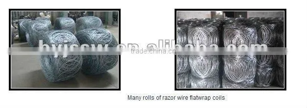 Razor Wire Flat Wrap Coils