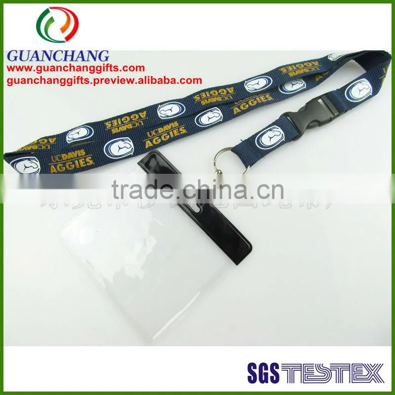 custom plastic name card yoyo holder lanyard rope