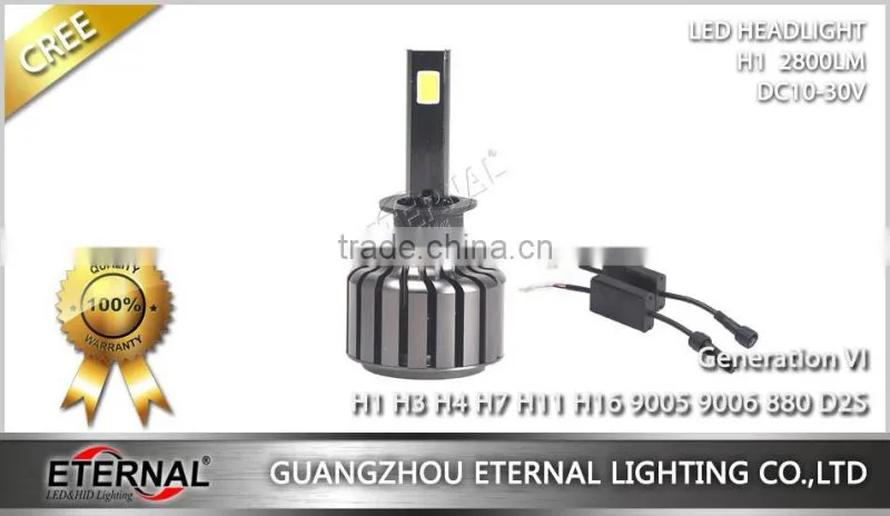 universal size LED headlight bulb replacement H1 H3 H4 H7 H11 H13 9005 9006 880 D2S car automotive led headlight bulb kit