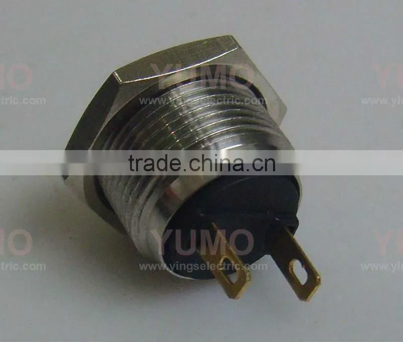 Metal push button switch high round ring illuminated Pushbutton JS16H-10-J