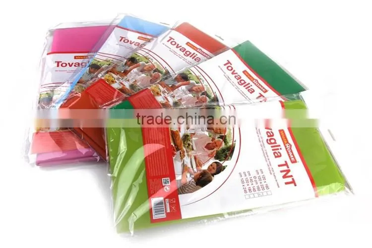 2016 china Supplier Good Quality Tnt Printed Cheap Nonwoven Tablecloths For Restaurant