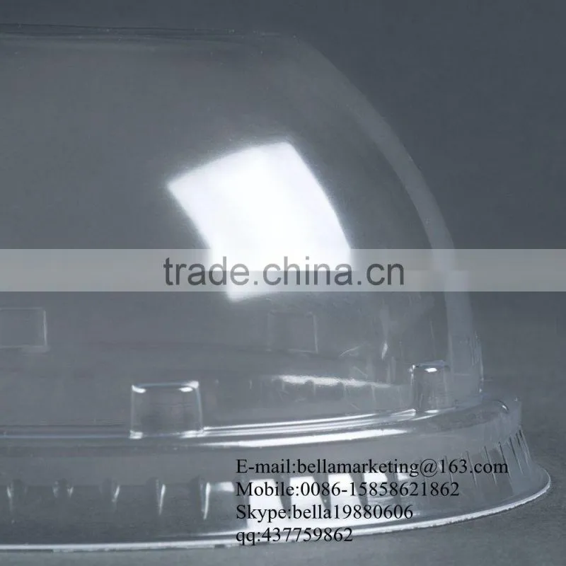 Disposable Clear plastic dome lids for 12,14 ,16,20,24 oz paper cup