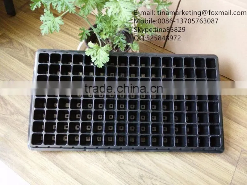 Pots Type and PS Plastic Type Plant Nursery Seedling Tray, Size 540*280*45mm