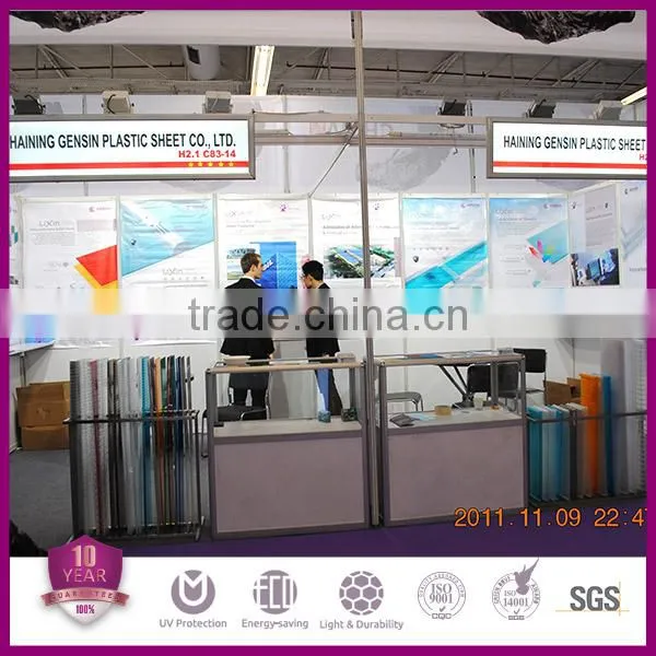 Gensin 6mm/8mm/10mm/12mm/16mm polycarbonate 3-wall sheet/ pc greenhouse sheet/roofing sheet