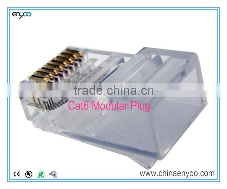 RJ45 Cat6 Modular Plugs/Connectors for Solid Wire