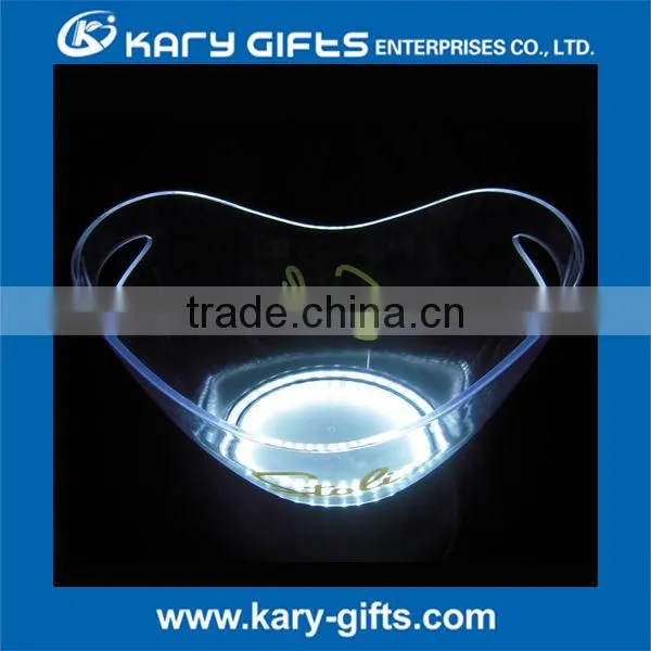 3 bottles champagne bucket led