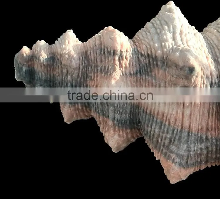 Large marble trumpet shell, garden sea shell sculpture