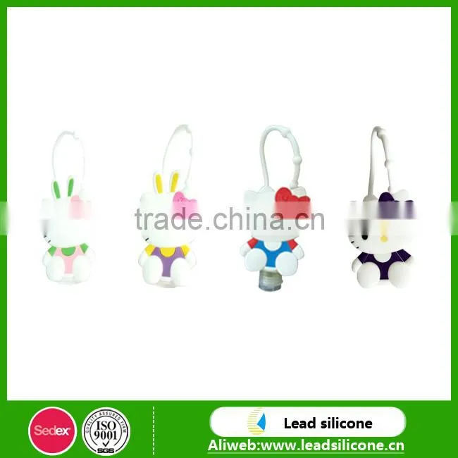 Wholesale Hello Kitty Custom Silicone Hand Sanitizer Holder