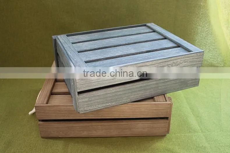 2016 Unfinished wooden wine box wine glass packing box wooden wine boxes for sale