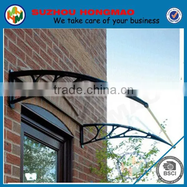 Clear Polycarbonate(PC) door ,window or balcony used awnings for sale