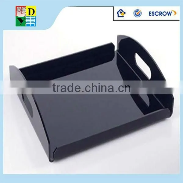 modern design custom acrylic tray for fruits/simple design clear acrylic dishes for fruits made in China low price