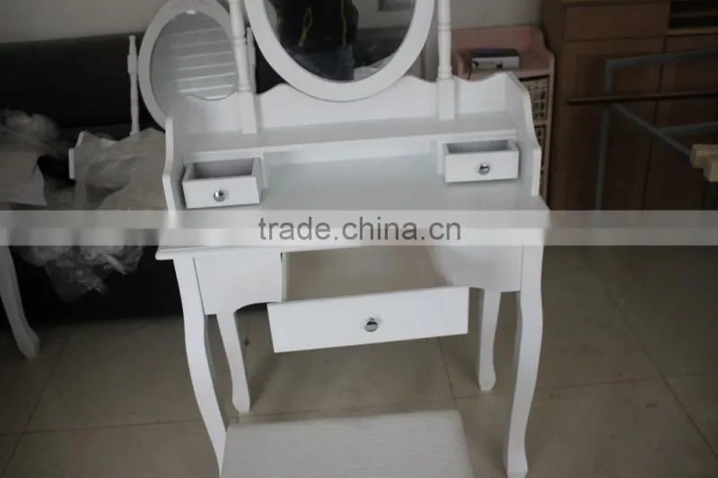 french style dressing table /NEW WHITE DRESSING ROOM TABLE WITH MIRROR AND STOOL BEDROOM DESK HAIR MAKE UP