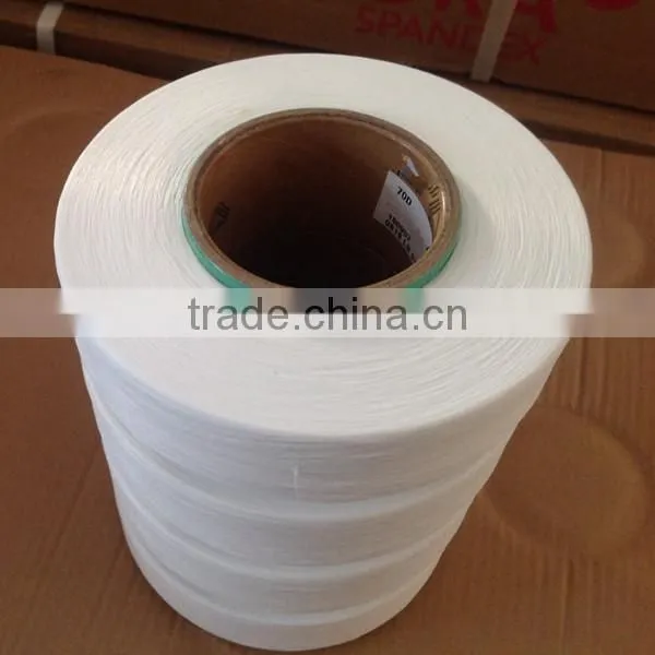 Low price spandex yarn 70D raw white for covering and knitting