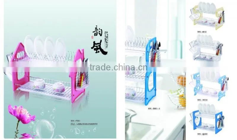 kitchen 2 tiers utensil drying rack