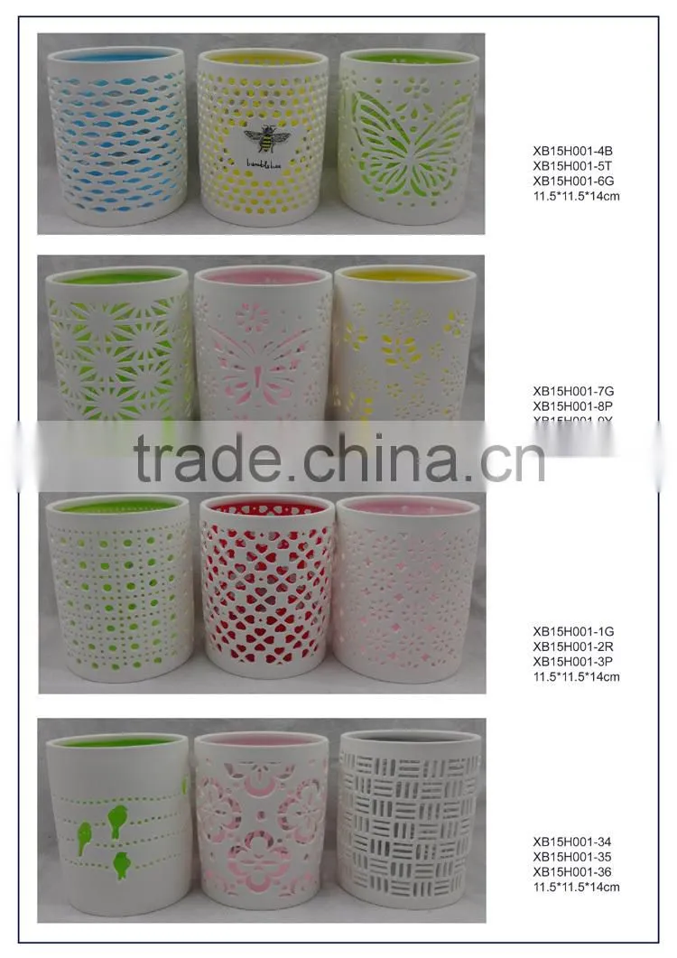 Tealight candle holder Bee Ceramic decorative candle holder