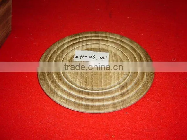 handmade antique round wooden plate wholesale