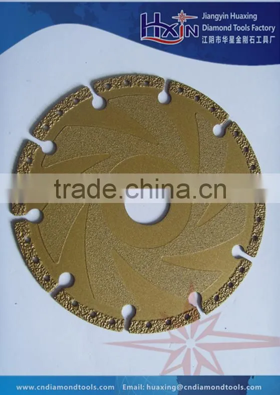 Vacuum Brazed diamond Grinding Disc /Vacuum Brazed Diamond saw blade/diamond band saw blade