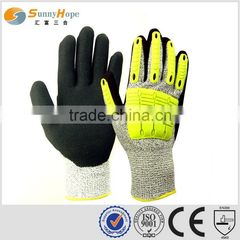 sunnyhope on sale blue nitrile gloves with TPR