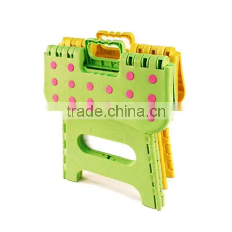 Black Plastic Folding Step Stool for Kids