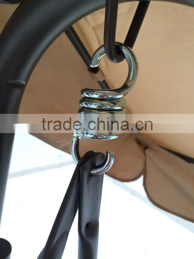 Outdoor 3 seat cushioned swing chair