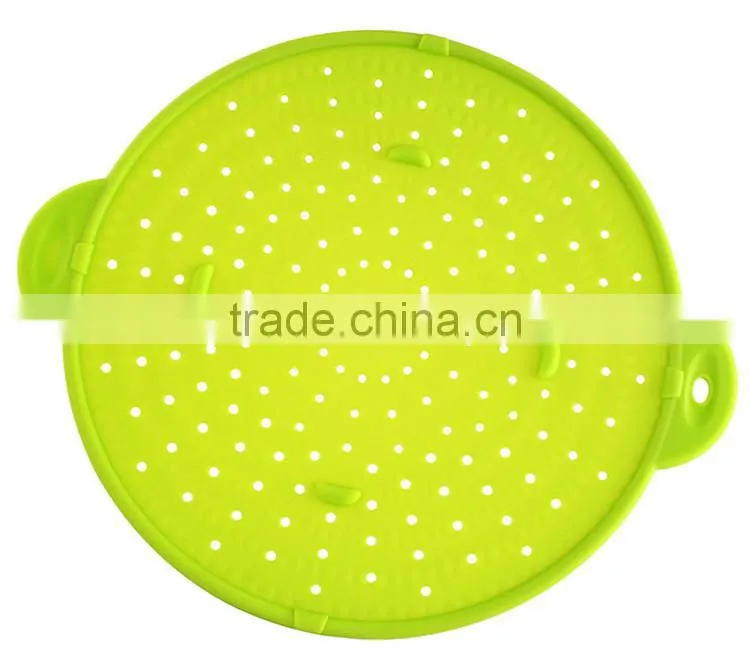 Unique Kitchen Accessories Supplies Microwave Silicone Colander, Steam Tray