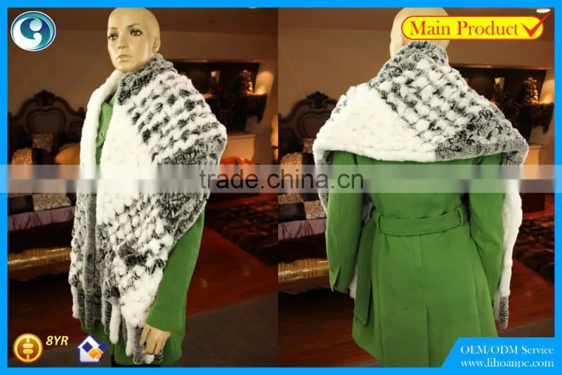 High Quality Knitted Rex-Rabbit Scarf