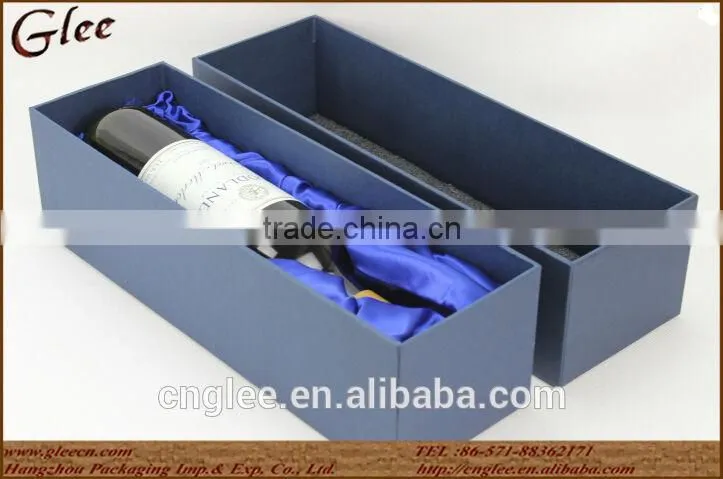 Cheap packaging paper wine bottle box wholesale