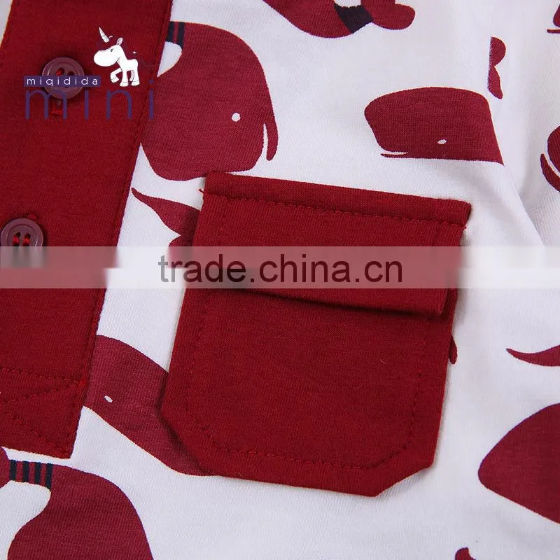 MIQIDIDA kids clothes manufacturer autumn style round animal print baby clothes wholesale price