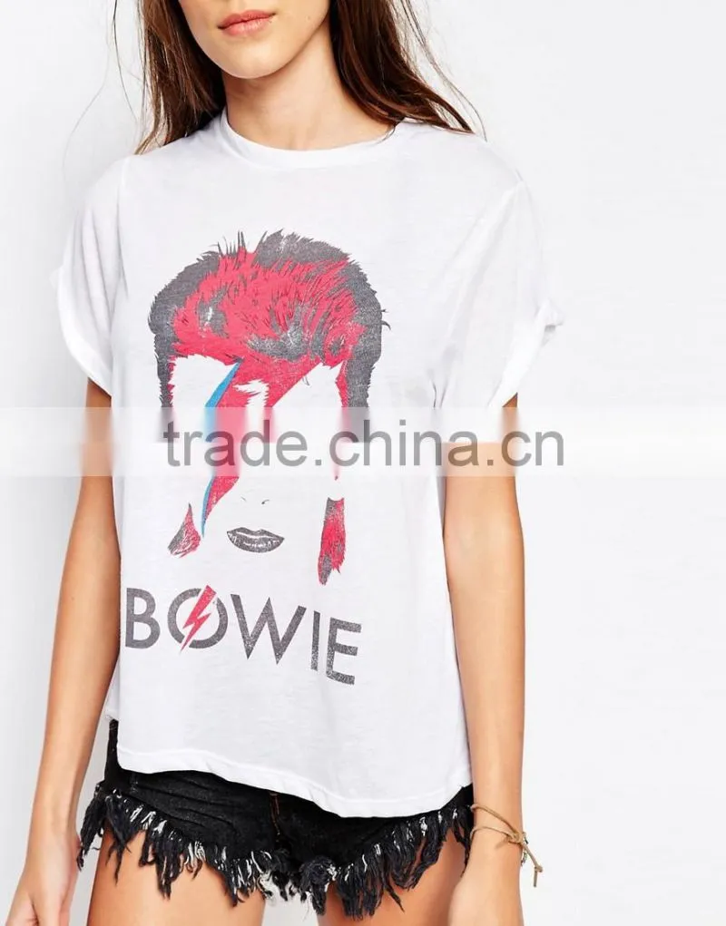 Custom O-Neck Women T Shirt Printing T Shirt For Women Various Color Choice