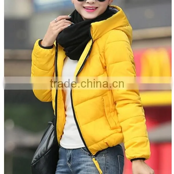 2015 New Fashion Portable Outdoor Women Short Padded Jacket