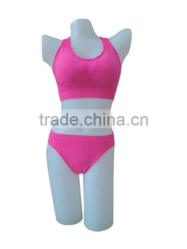 Cheap ladies lingerie sprotswear seamless woman underwear ladies sport bra