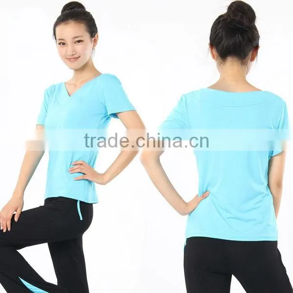 Wholesale Sport Crop Top Suit T Shirt For Women