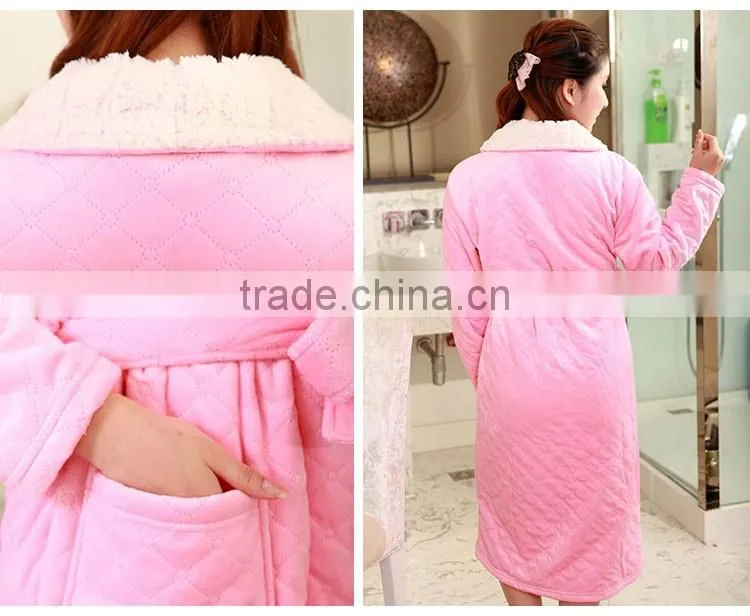 High Quality Breathable Glossy Sauna Adult Bathrobe