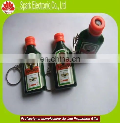 metal keychain projection logo keychain battery change keyring