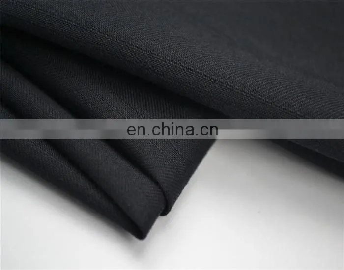 YG26-0013 Shaoxing black elegant mesh fabric for T/R suiting