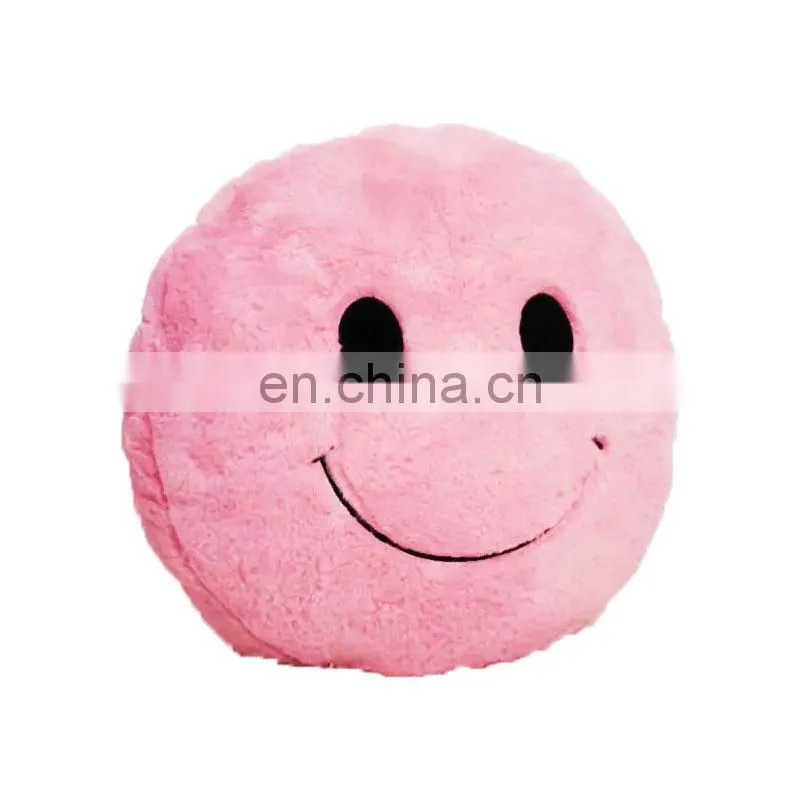 Pink Smile Face Pillow Soft Toy Custom Design Cheap Cushion