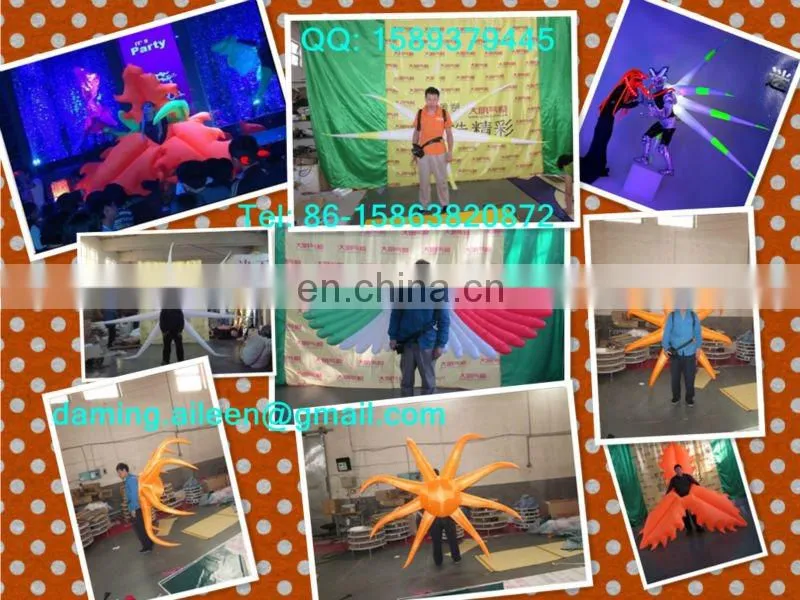 led halloween carnival inflatable stage show costume