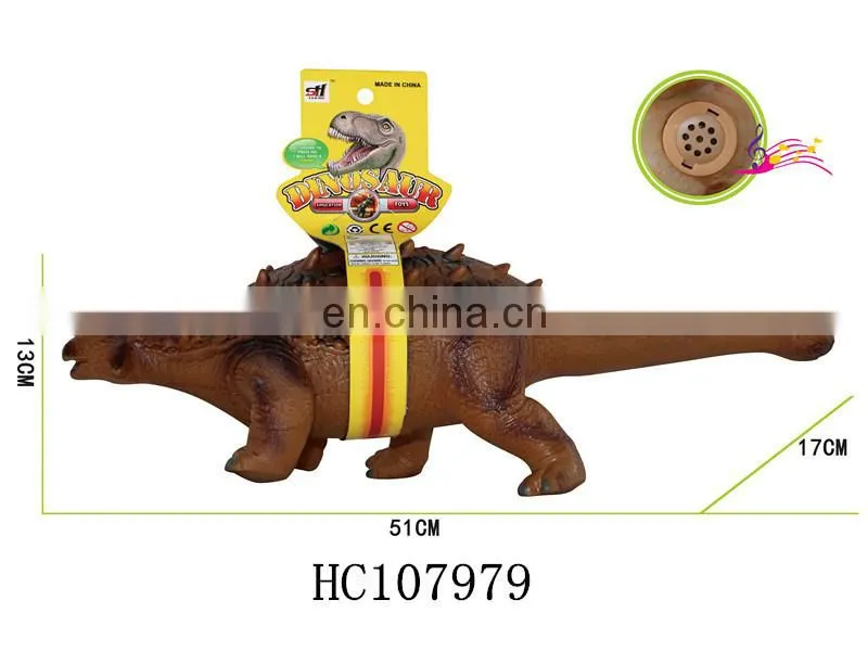 B/O Educational rubber 3D simulation dinosaur model for kids