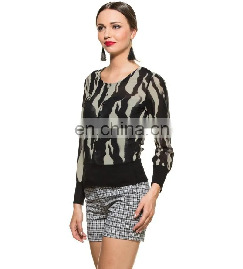 Black And White Printed Top for girls stylish black and white butterfly printed tank tops for women new style for girls
