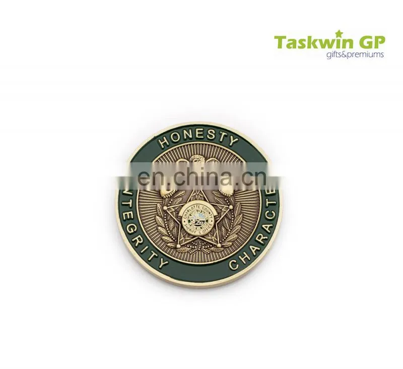 Metal making and Detail clear Souvenir Coin gift
