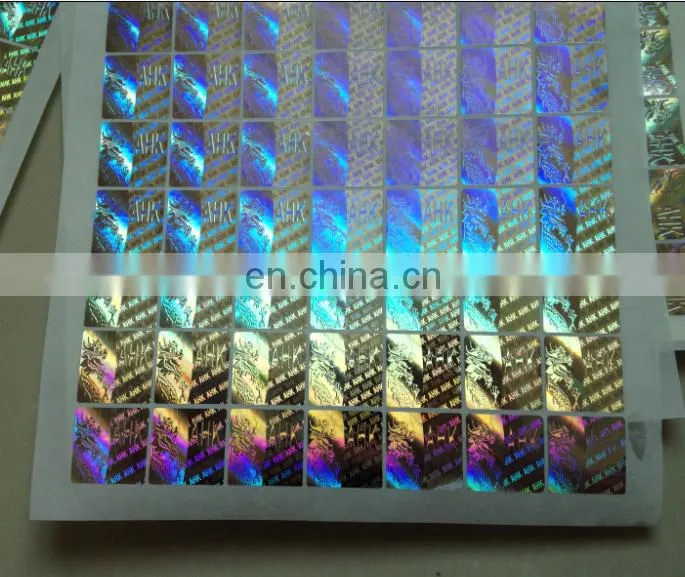 Low cost 3D Hologram Sticker Custom Mini Logo brand