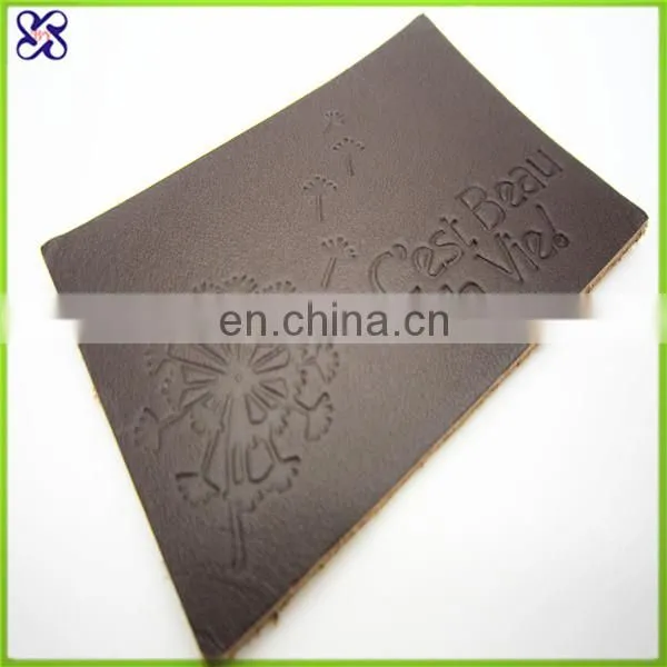 Factory direct cheap faux leather label