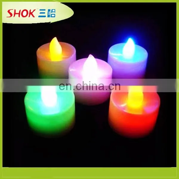 Beautiful in colors new design purple flashing led candle