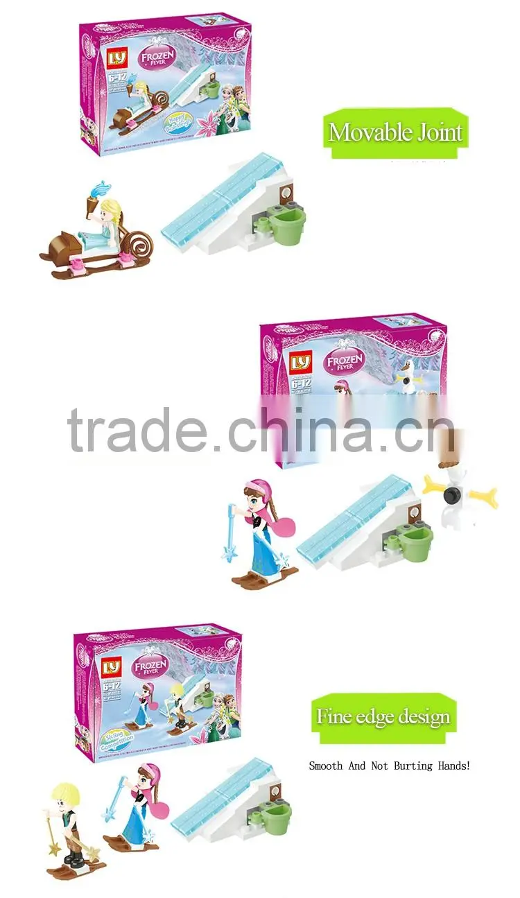 2016 hot sales Frozen building blocks elsa and anna for sale