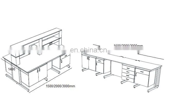 2018 Factory Direct Manufacturing school laboratory furniture chemical lab bench table