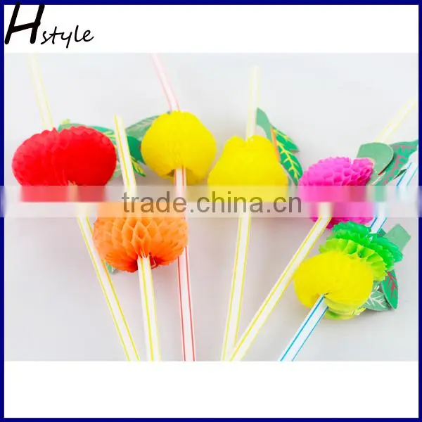 Paper Fruit straws party or wedding decoration SC002