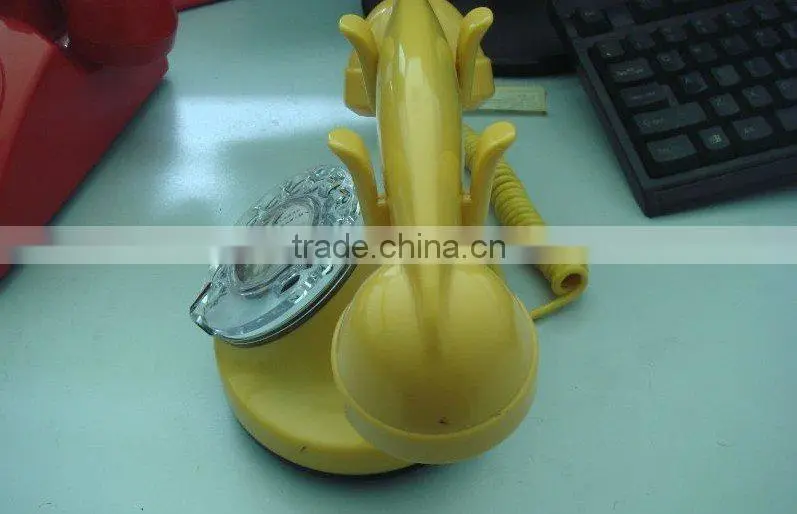 Rotary dial antique decorative telephone